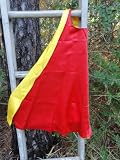 Abracadabrazoo Super Hero Superhero Satin Reversible Cape Yellow Red
