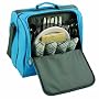 Picnic Time Solano Insulated Cooler Picnic Tote, Blue/Gray