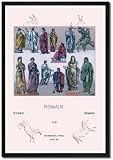Framed Art Poster 20x30, Roman Civil Costumes