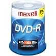 4.7 16X 120 Write-once DVD-R 100 pk Spindle