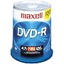 4.7 16X 120 Write-once DVD-R 100 pk Spindle