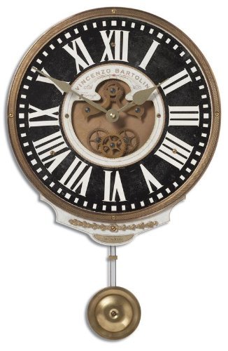 Uttermost Vincenzo Bartolini Black Wall Clock