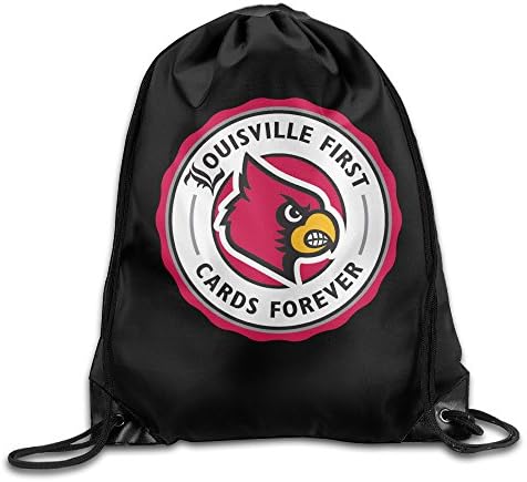 KIM University Of Louisville Cardinals Gym Sack Bag Drawstring Backpack Sport Bag For Men &amp; Women Sackpack
