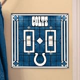 Indianapolis Colts - NFL Art Glass Double Switch Plate Cover