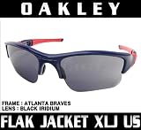オークリー サングラス FLAK JACKET XLJ：フラックジャケット USフィット MLB アトランタブレーブスモデル ATLANTA BRAVES...
