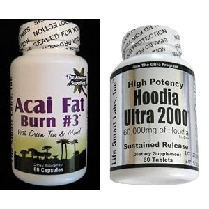Combo ACAI Fat Burn #3 and Hoodia Ultra 2000 all Diet Pill with Green Tea, Grapefruit, Apple Cider, and more for Weight Loss and 2000mg of pur Hoodia Gordonii Combo ACAI Fat Burn #3 and Hoodia Ultra 2000 all Diet Pill with Green Tea, Grapefruit, Apple Cider, and more for Weight Loss and 2000mg of pur Hoodia Gordonii