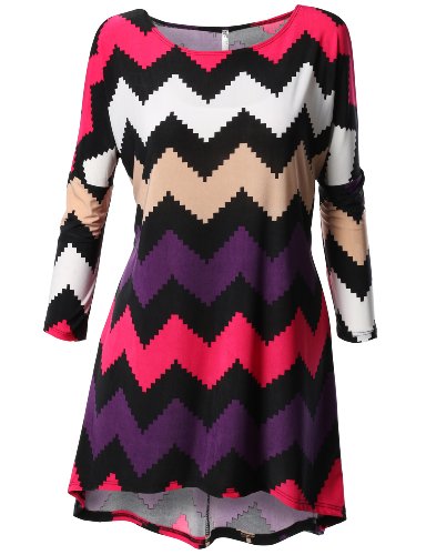 SJSP Women Boat neck Long Sleeve Stripes Tunics Top include plus size