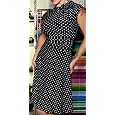 Folter Clothing BRIDGET BOMBSHELL DRESS in Black & White Polka Dots