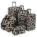 American Flyer Animal Print 5-Piece Luggage Set (Giraffe Brown)