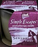 Glade Simple Escapes Aromatherapy Candle: Sensual Rose
