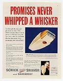 1947 Schick Electric Shaver and Shaverest Print Ad (5328)