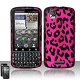 Hot Pink Leopard Rubberized Snap on Hard Shell Cover Protector Faceplate Ce ....