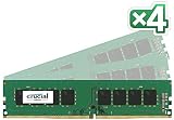 Crucial [Micron製] DDR4 デスク用メモリー 16GB x4 ( 2133MT/s / PC4-17000 / CL15 / 288pin / DR x8 Unbuffered DIMM ) 永久保証 CT4K16G4DFD8213