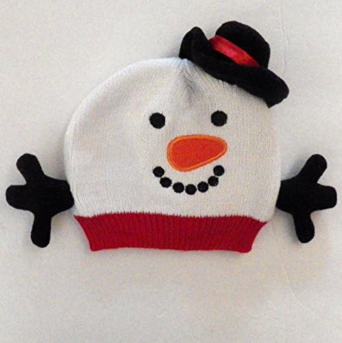 Snowman Knit Beanie Size 0-6 Months