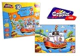 (Graffix) 3D Pirate Floor Puzzle