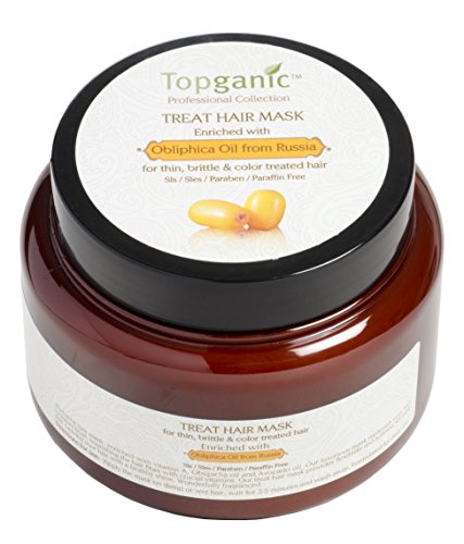 Topganic Treatment Hair Mask with Obliphica Oil, 16.9 Ounce