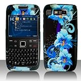 Nokia E73/Mode/E72 Cell Phone Blue Flower Protective Case