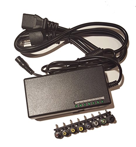 SQA 96W Universal AC Power Adapter Charger For Laptop Notebook provided tip matches the included tip size DC 15V-24V D2952A