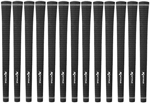 New Karma Black Velvet Mens Standard Set of 13 Golf Grips .600 Round