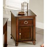 Eastside Chairside Cabinet in Barberry Cherry