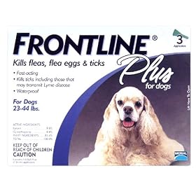 Merial Frontline Plus Flea and Tick Control for Dogs and Puppies