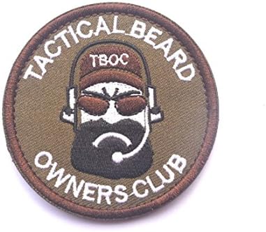 Tactical Beard Owners Club Velcro Patch / Tactical Morale Patch (Style 4, 1PC)