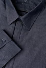 Slim Fit Limited Collection Pure Cotton Trimmed Plain Shirt [T11-0580-S]