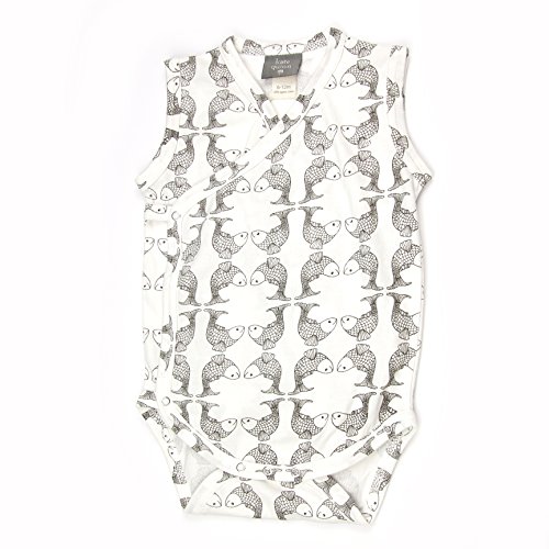 Kate Quinn Organic Unisex-baby Sleeveless Kimono Bodysuit