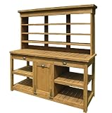 Ambientehome 68493 Buffetschrank inklusiv Aufsatz Grenada Teak retro recycelt: ca. 168 x 181 x 60  cm