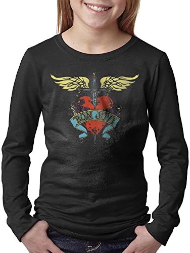 Jon Bon Jovi Band Heart Logo Unisex Youth Long Sleeve T-Shirt Outdoor