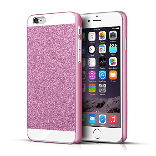 iPhone 6 Case, E-TRENDS Glamorous Glitter Hard Case Cover for iPhone 6 (4.7 inch) Sparkle and Bling- Retail Packaging (Pink)