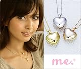 me. ビッグハートネックレス ピンクゴールド 95-0024 ピンクゴールド ネックレス