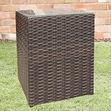 from Side Table exclusive to Furniturecompany247 Synthetic Rattan All Weather Side Table in Brown Model STBrn