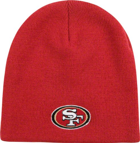 NFL Boys' San Francisco 49Ers Uncuffed Knit Hat (San Francisco 49ers, Boys 8-20)