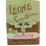 Gourmet Food : Leone Mints Digestive retro package Italian vintage mints ~ 5 flavors, 3 Absinth Green Fairy Elixir