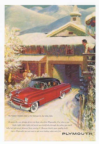 1953 Plymouth Belvedere @ Challenger Inn, Sun Valley