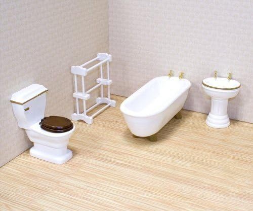 Melissa and Doug Deluxe Doll - House Bathroom Furniture