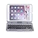 iPad Mini Keyboard, Moleboxes Swivel 360 Degree Rotatable Bluetooth Keyboard Case - IPad Mini Bluetooth Keyboard - Compatible IPad Mini 3 / IPad Mini 2 / IPad Mini (Silver)