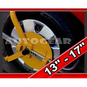 Car Caravan Van Trailer 13" to 17" Universal Wheel Clamp