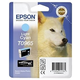 Epson T0965 Inkjet Cartridge UltraChrome K3 Page Life 865pp Light Cyan Ref T09654010