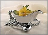 Mariposa String of Pearls Gravy Boat, Underplate, & Ladle