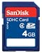 SanDisk Secure Digital High Capacity (SDHC) Speicherkarte 4GB (original Handelsverpackung)
