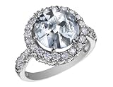 CRISLU Sterling Silver Rose-Cut Sugar Drop Ring with 5 Carats (ctw) Cubic Zirconia (CZ)