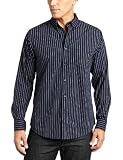 Dockers Men's Long-Sleeve No Wrinkle Gahan Stripe Shirt
