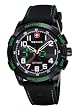 Wenger Men's 70433 Nomad Compass Green LED Black Silicone Strap Watch