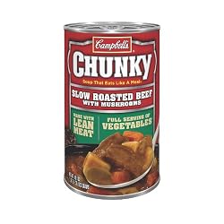 Campbell's Chunky Slow Roated Beef With Mushrooms, 18.8-Ounce Cans (Pack of 12)