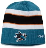 NHL Men's Center Ice Official Team Player Knit Hat (San Jose Sharks, One Size Fits All)