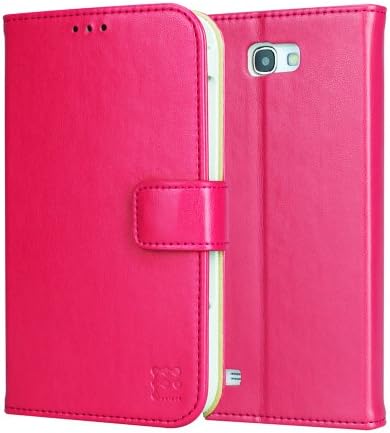 Feelook Samsung Galaxy Note 2 / N7100 Leather Wallet Case Romantic Diary - Smooth, Vivid Leather Diary - Retail Packaging - Pink