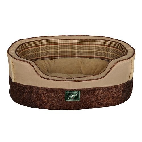 Woolrich 13146 03 Woodlake Collection Oval Cuddler Style Pet Bed Large