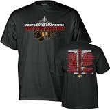 Chicago Blackhawks Black 2010 Western Conference Champions Roster T-Shirt 